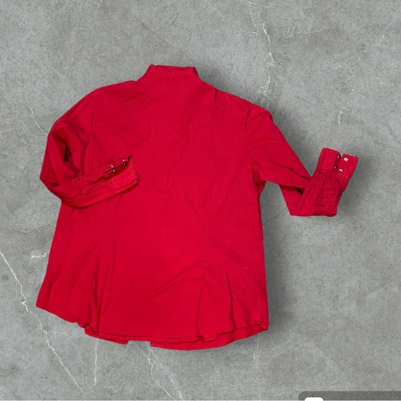 Wrangler red with red ruby jewel buttons size XL - Picture 2 of 6
